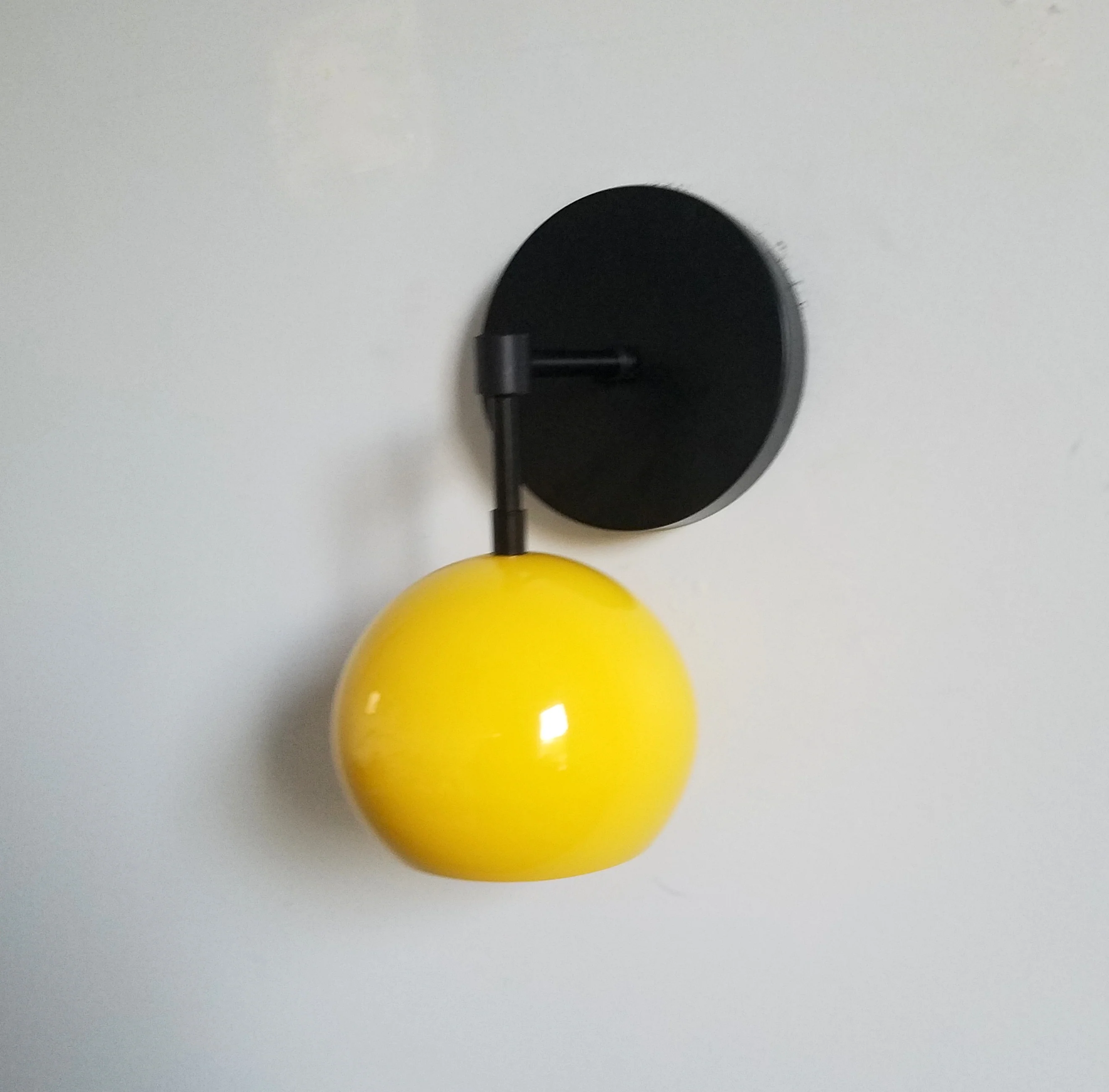Loa Sconce with Yellow Shade - Image 12