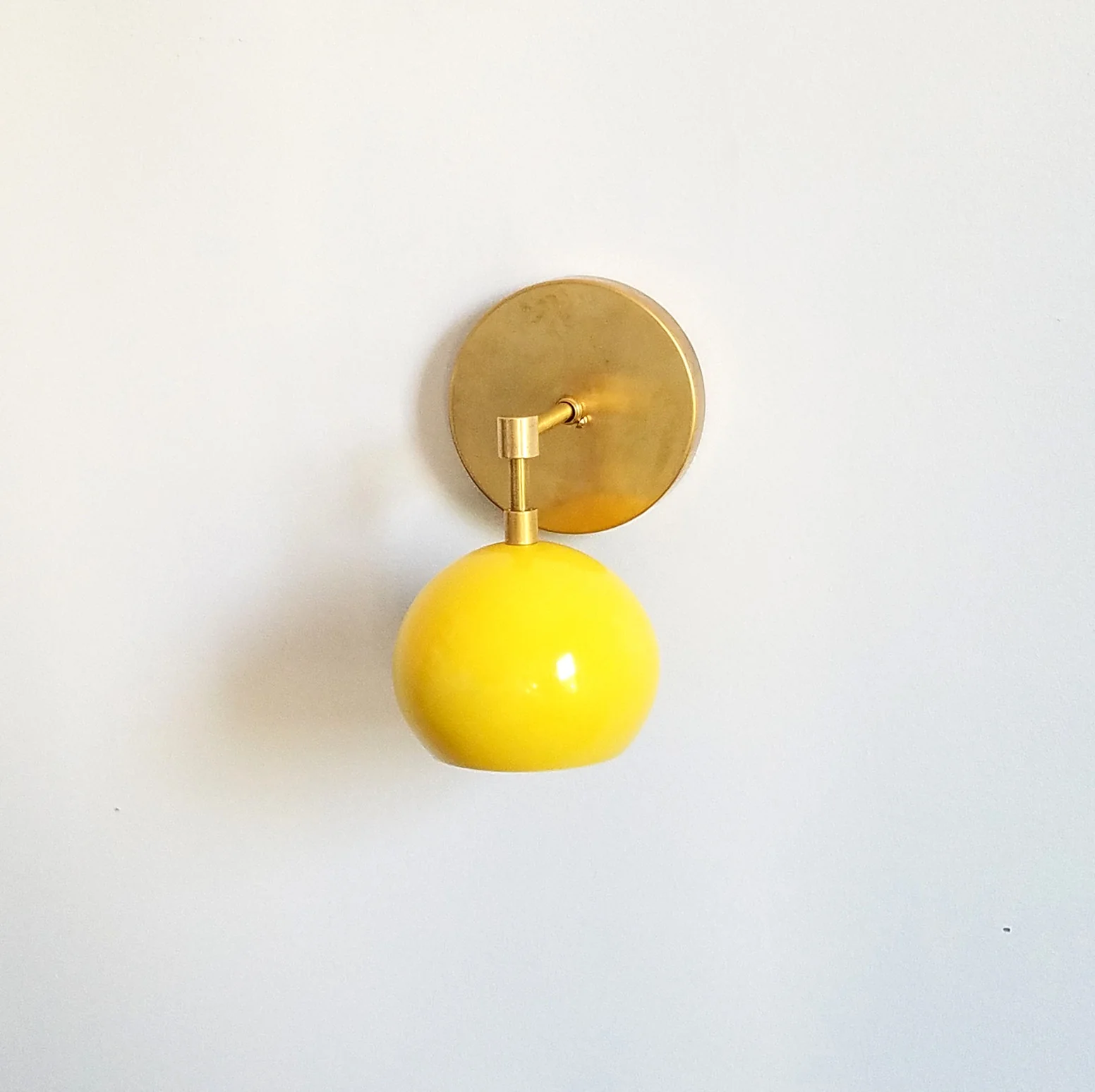Loa Sconce with Yellow Shade - Image 14