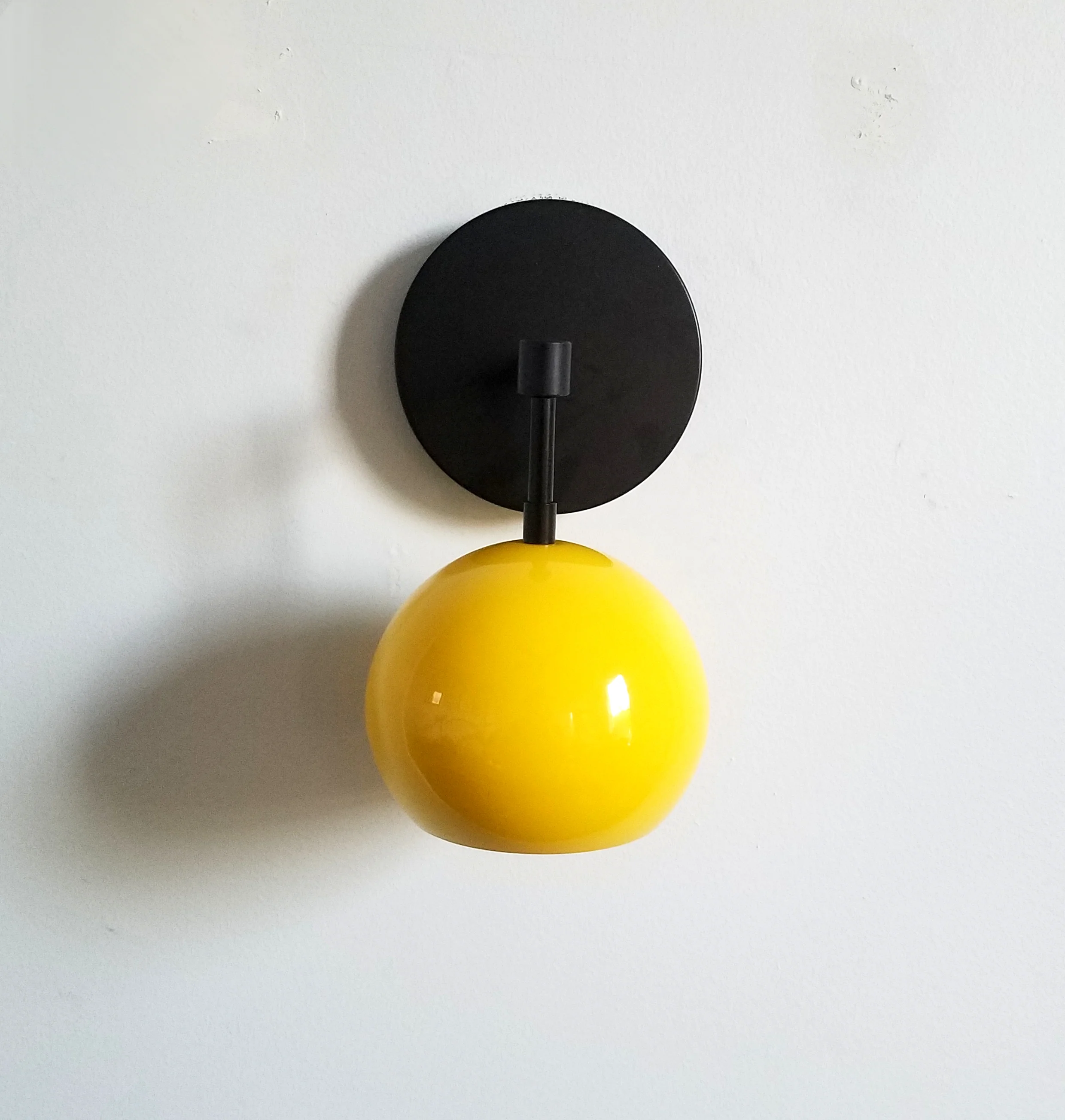 Loa Sconce with Yellow Shade - Image 8