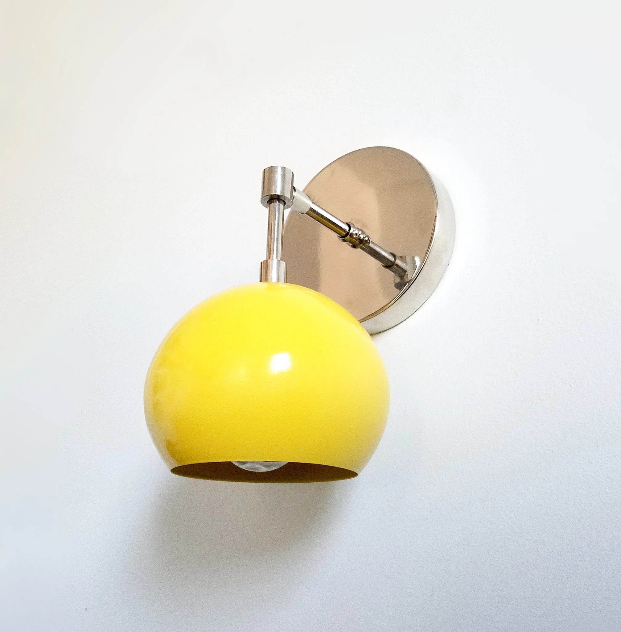 Loa Sconce with Yellow Shade - Image 9