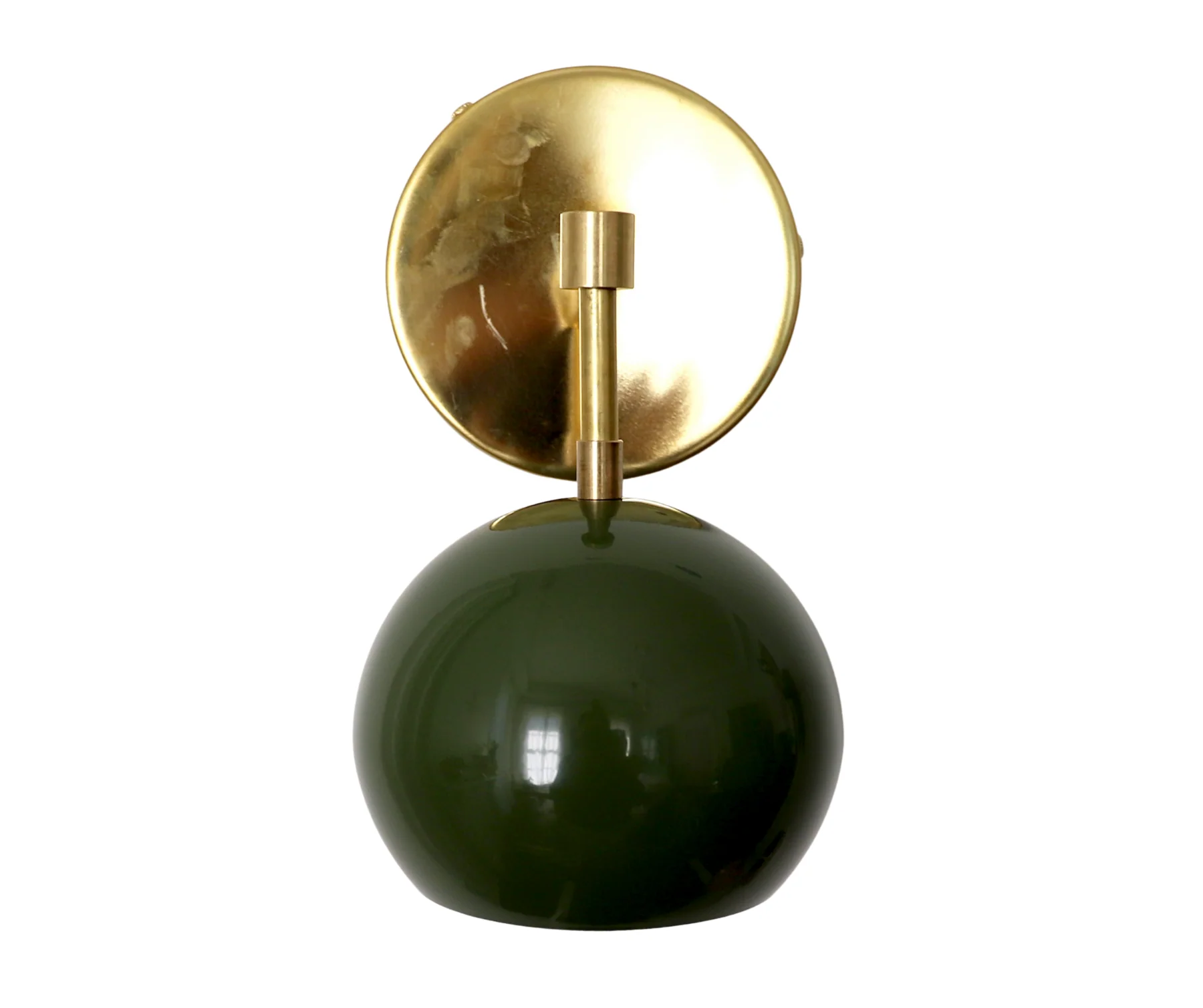 Quick Ship Loa Sconce with Olive Shade - Image 2