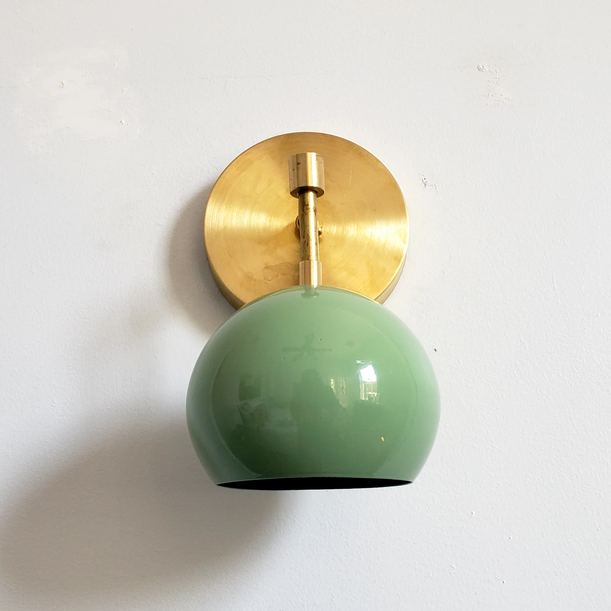 Quick Ship Loa Sconce with Vista Green Shade - Image 4
