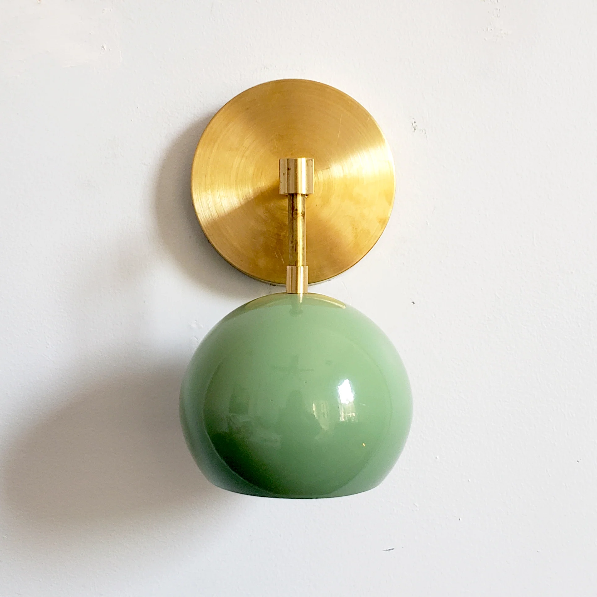 Quick Ship Loa Sconce with Vista Green Shade - Image 5