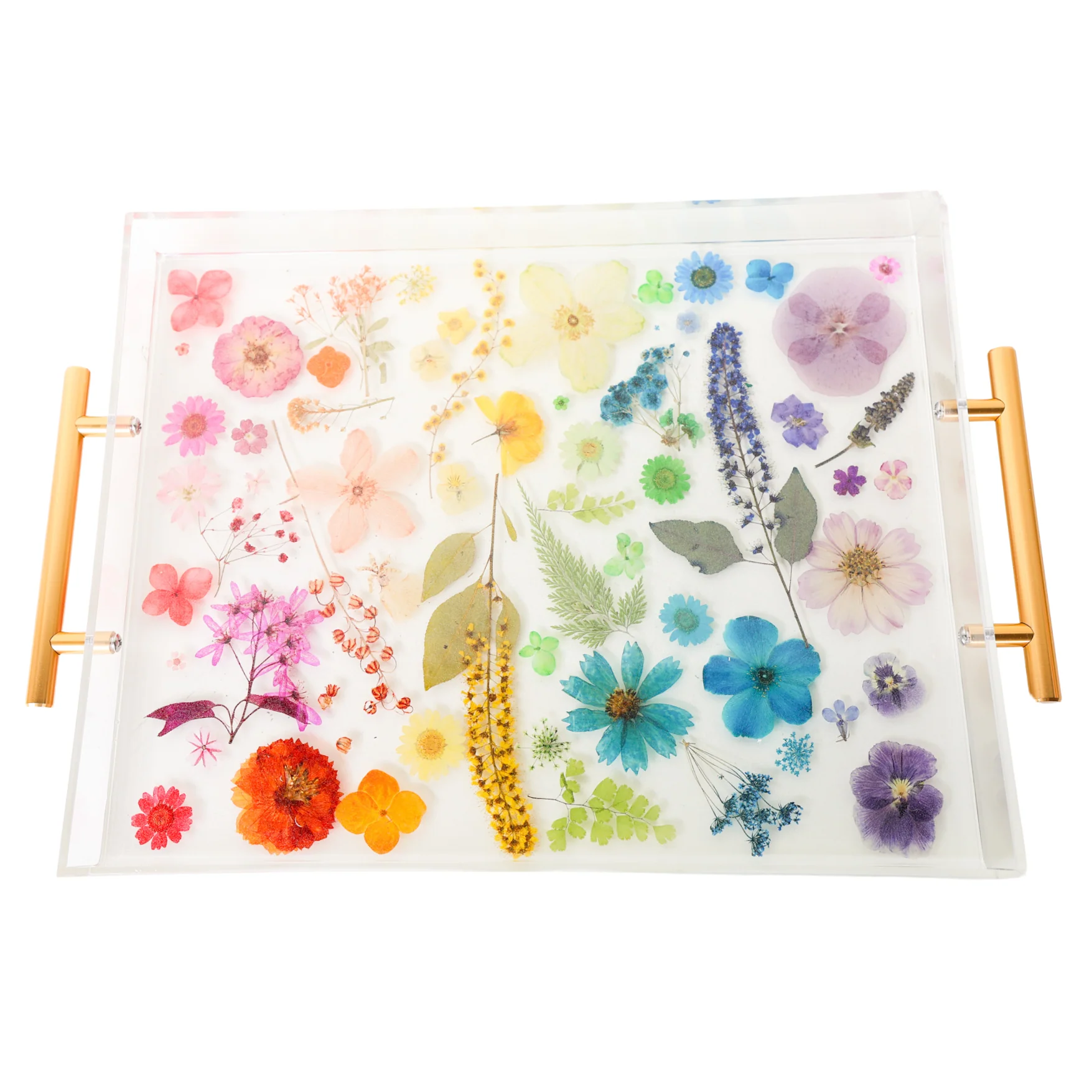 Rainbow Floral Tray - Version 1
