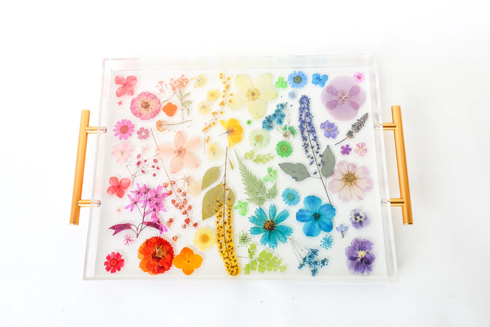 Rainbow Floral Tray - Version 1 - Image 2