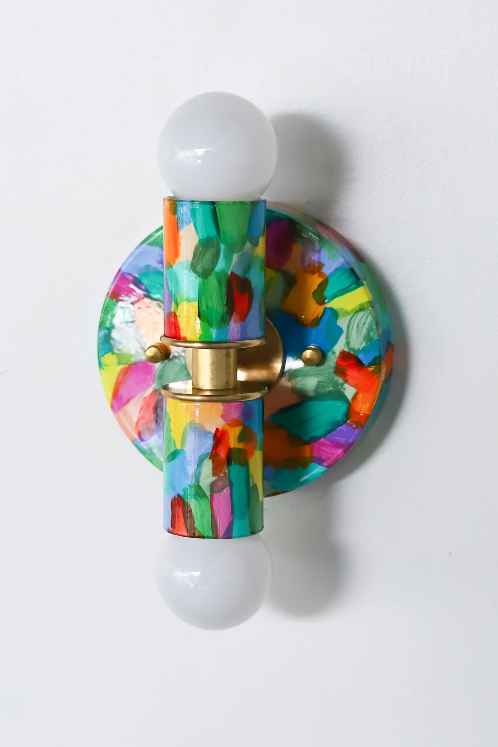 Rainbow Hand-Painted Thalia Sconce - Image 2