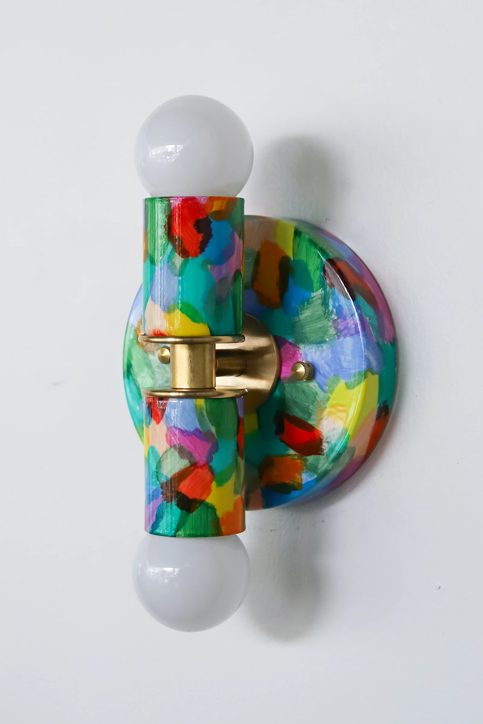 Rainbow Hand-Painted Thalia Sconce - Image 5