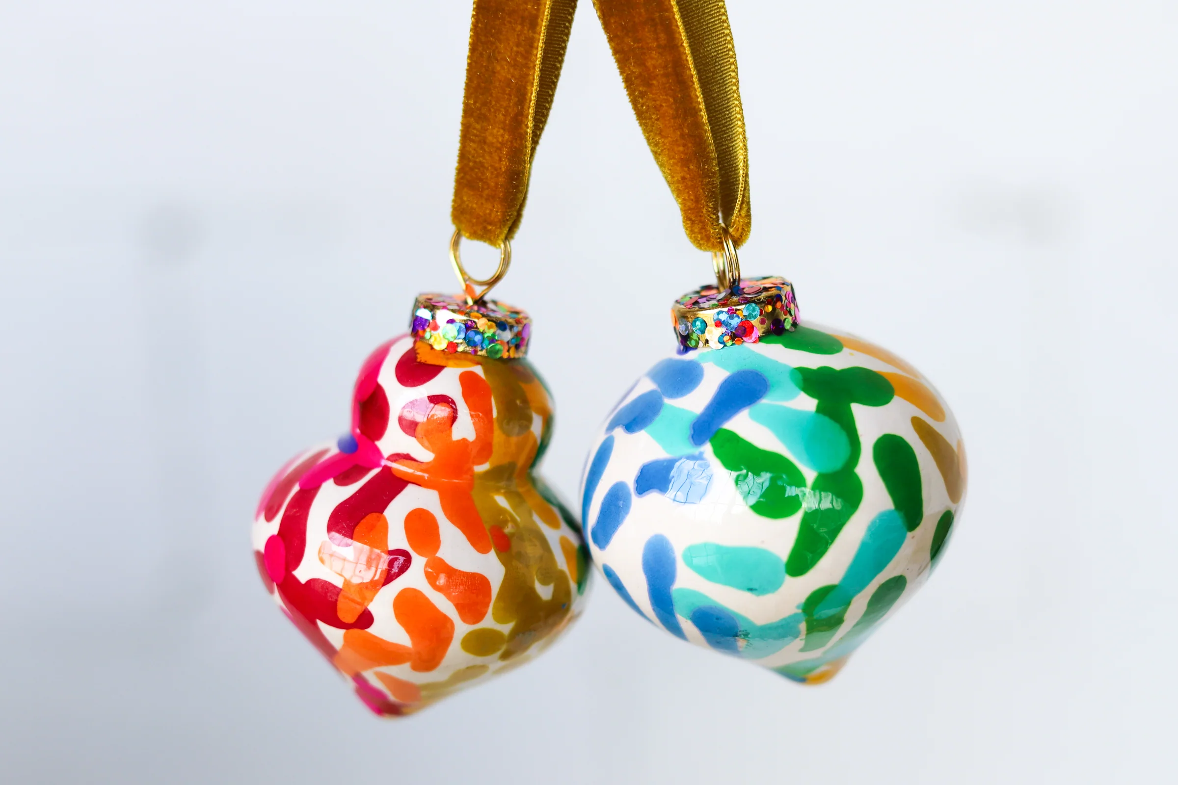 Rainbow Painted Ornaments Set - Image 3