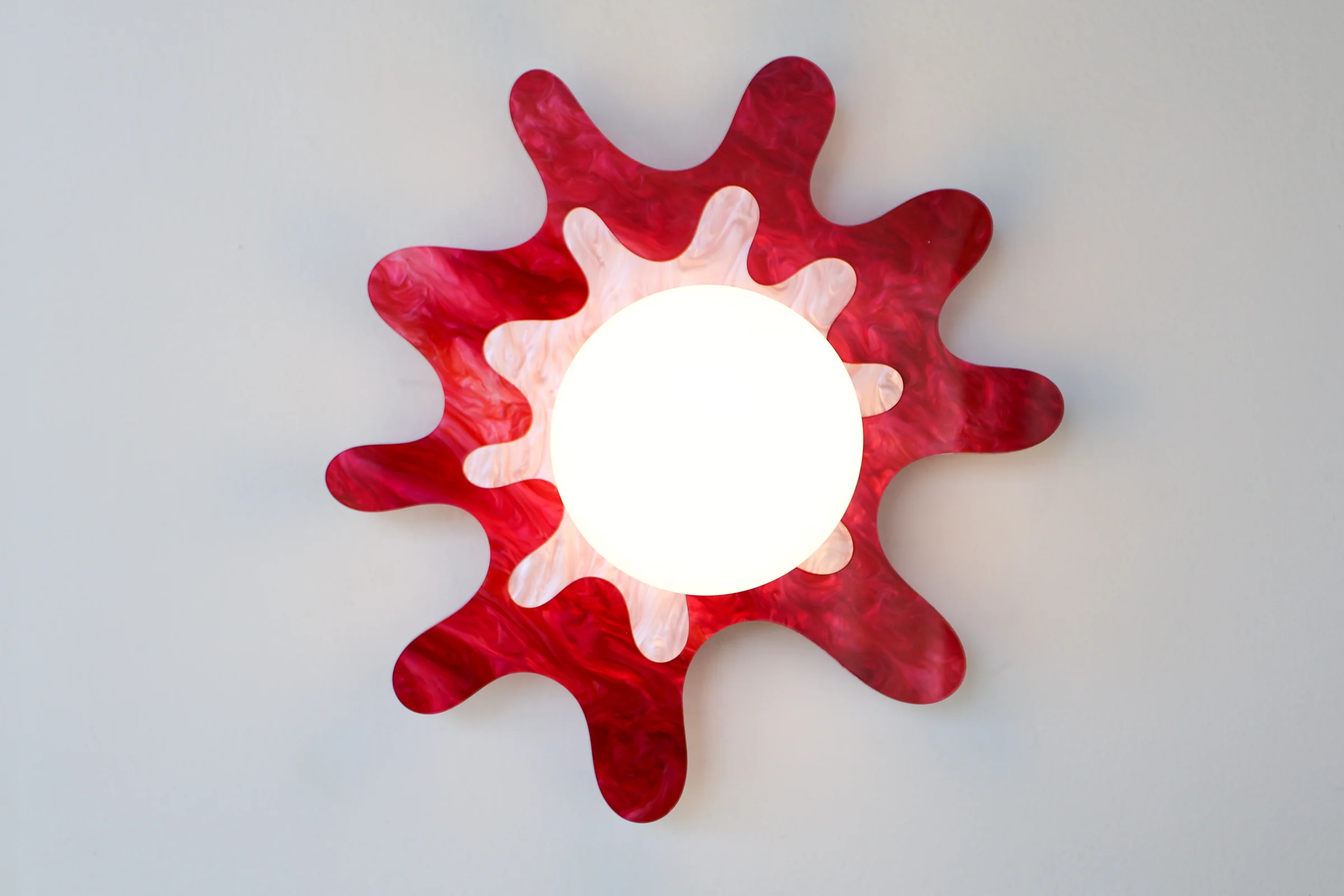 Splat Two-Color Sconce or Flushmount LIght Fixture - Image 10