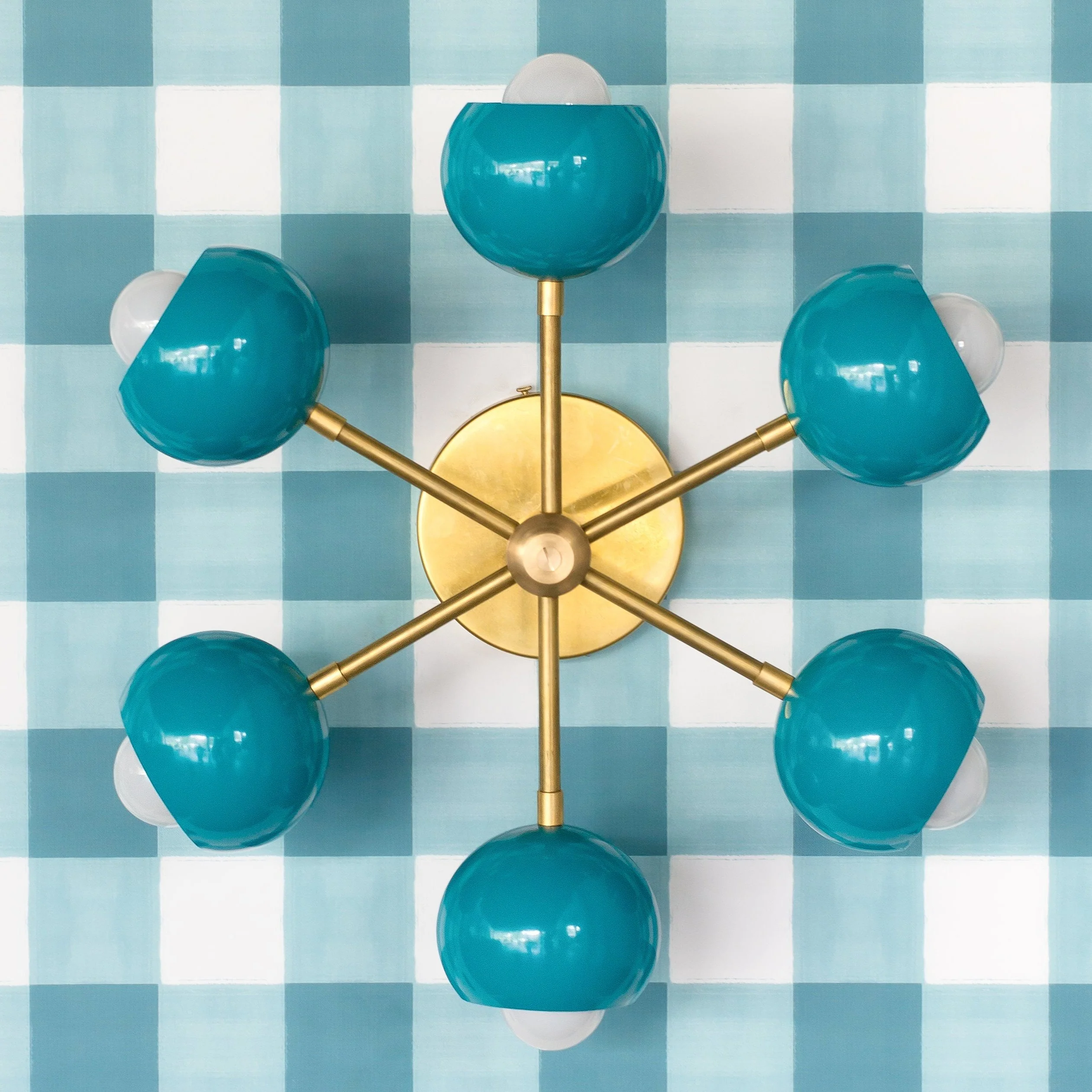 Teal Powdercoating Sample - Image 3