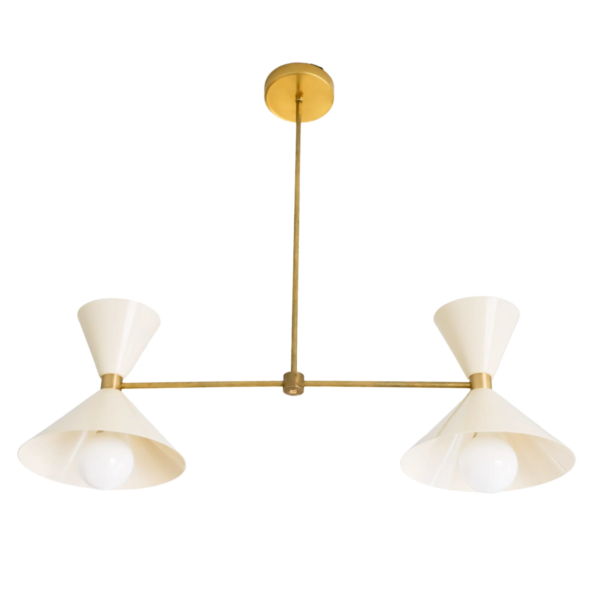 Two-Light Linear Clancy Chandelier