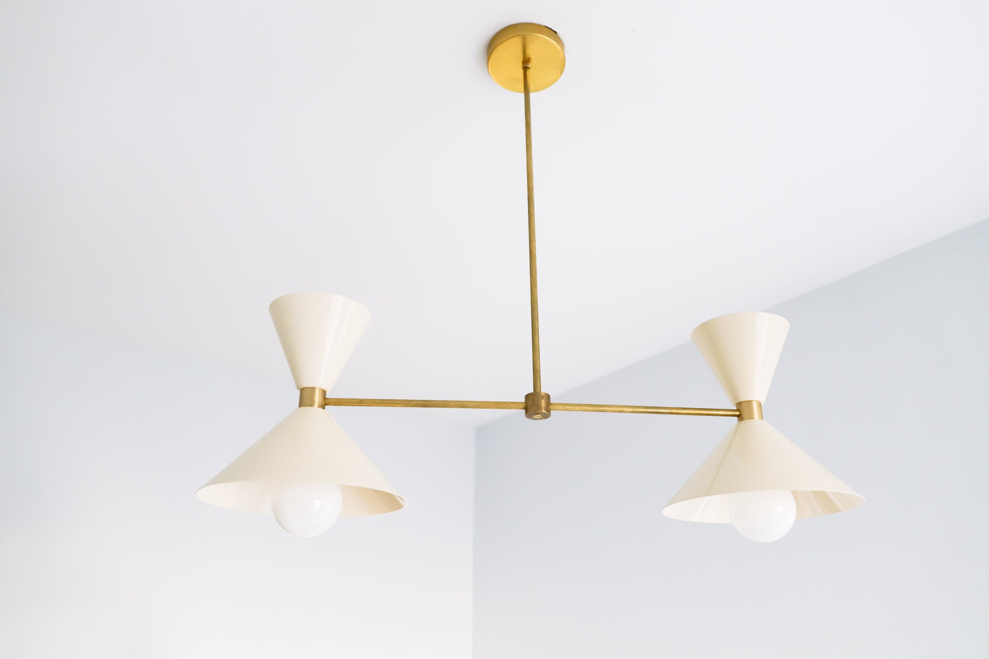 Two-Light Linear Clancy Chandelier - Image 9
