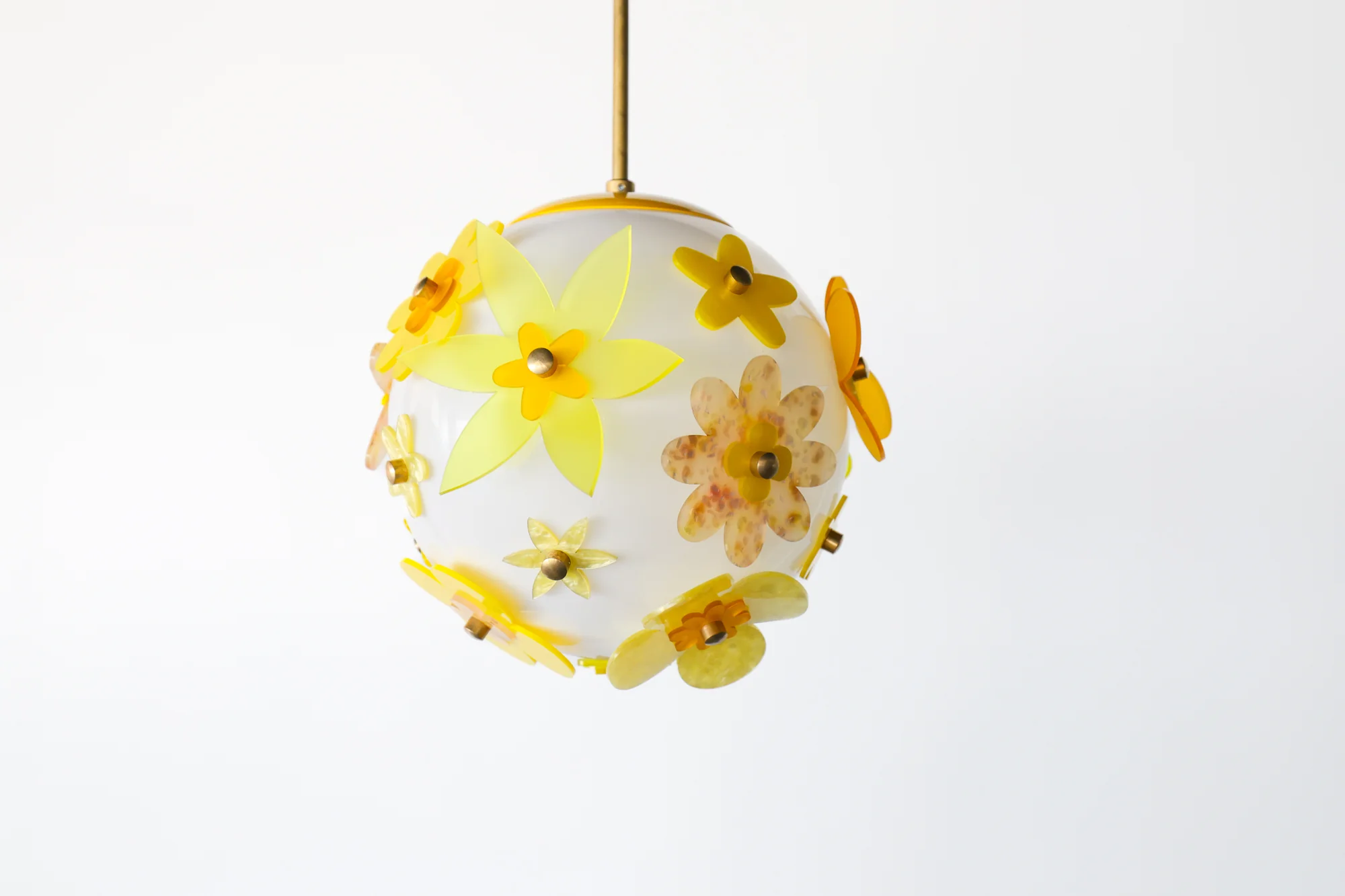 Yellow Blossom Globe Chandelier — One of a Kind - Image 10